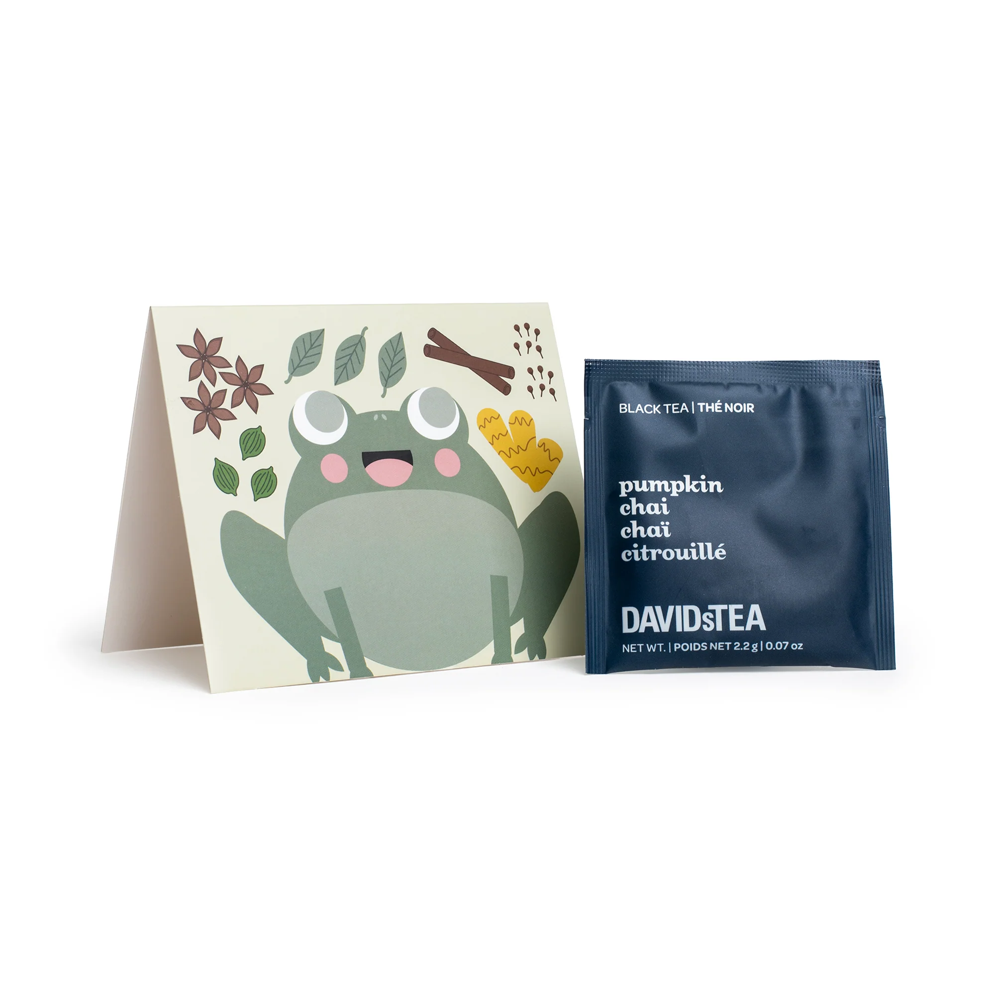 Set of 25 Toadally Cute Notecards & Pumpkin Chai Sachets
